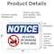Signmission No Eating Or Drinking In This Area, 7 in W x Rectangle, Vinyl Decal OS-2PACK-NS-D-57-L-16081 - alternate 2